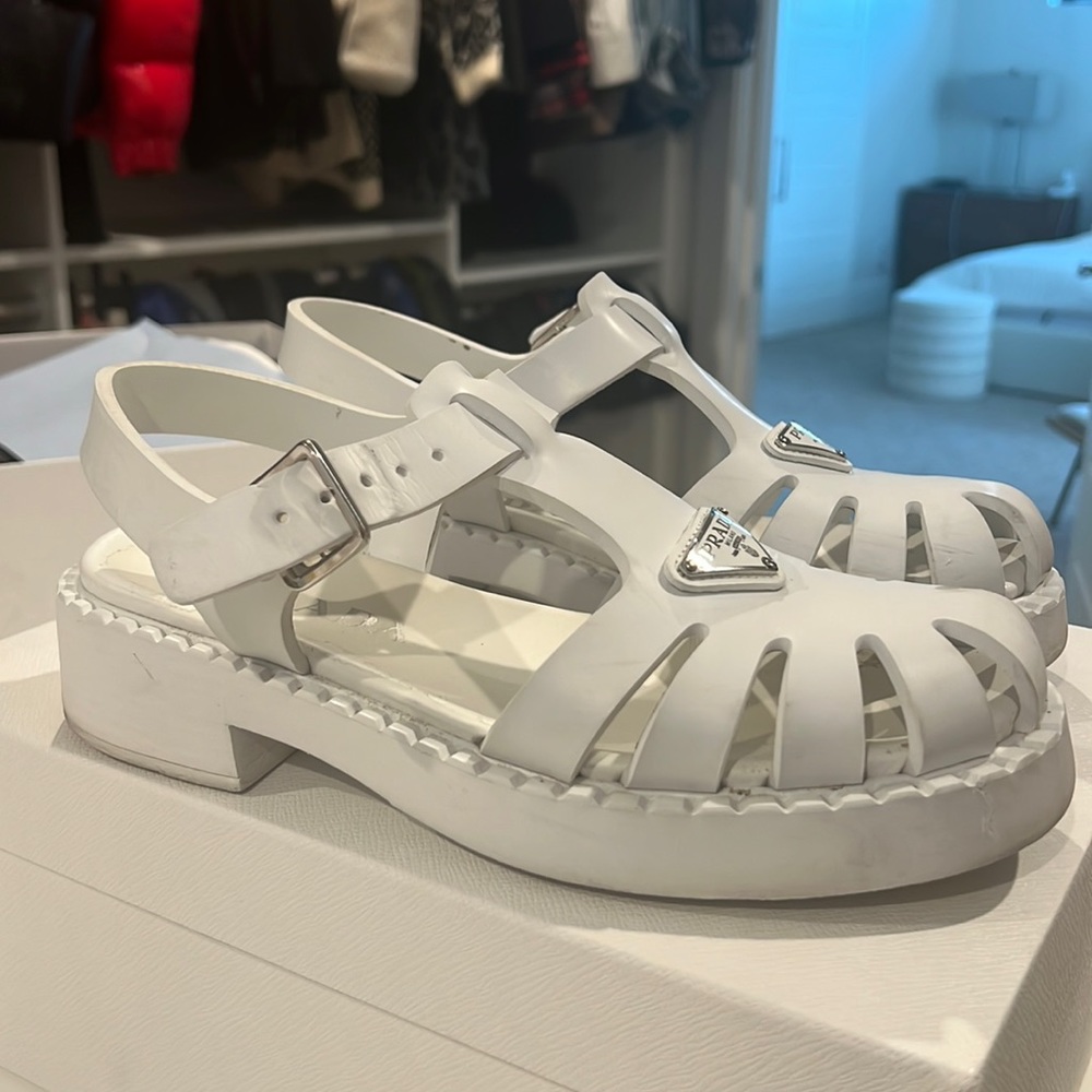Sporty foam rubber sandals - Prada